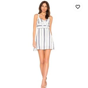 J.O.A. TIE FRONT FIT & FLARE DRESS